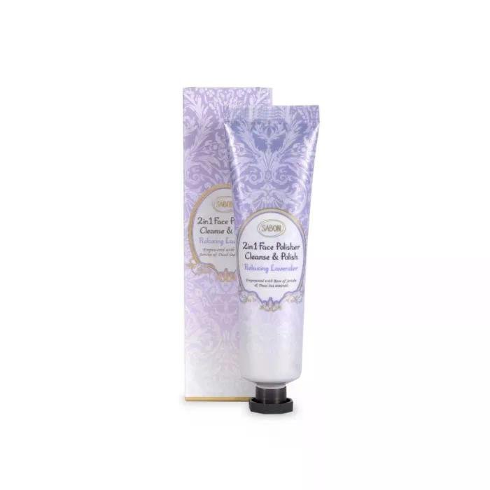 SABON 薩邦 療癒薰衣草清新瑩亮2合1面部磨砂潔面霜
