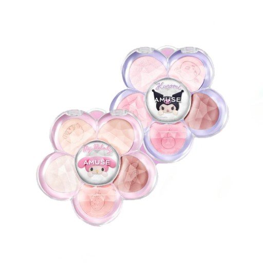Amuse x My Melody & Kuromi 花漾眼影盤套裝(+吊飾、小卡) - Image 4